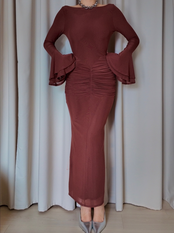 Sukienka nude ASOS (S-M)